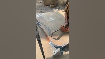 Amazing cutting of excavator bucket new line boring with gas cutter machine #shorts #excavator