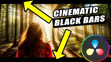How to make Cinematic Black Bars in Davinci (and Animated)