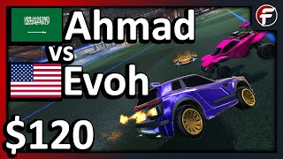 Ahmad vs Evoh $120 Rocket League 1v1 Showmatch