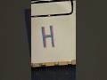 Alphabet Letter  h❤️🎵💗 #fyp #foryou #youtubeshorts #shorts #love #letters #posca