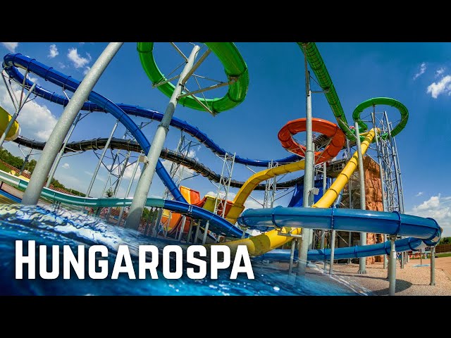 Water Slides at Hungarospa Aquapark Hajdúszoboszló, Hungary! class=