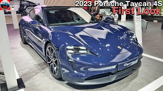 2023 Porsche Taycan 4S - Short FIRST LOOK (Auto Expo Brussels)