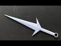 How to make paper kunai knife with EsY orgami knife 