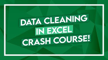 Excel Crash Course - Data Cleaning in Excel - Microsoft Excel Tutorial
