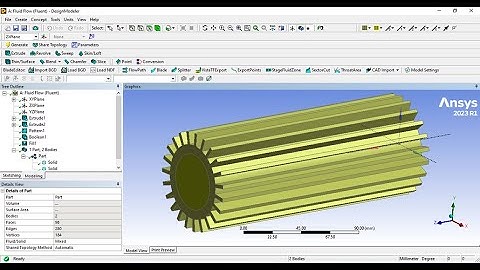 How to design a 3D Longitudinal Finned Pipe in ANSYS DesignModeler