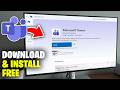 How To Download Microsoft Teams On Laptop &amp; PC Windows (New Update)