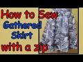 How to sew a gathered skirt. Part two Sewing the skirt