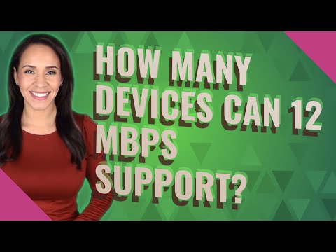 How many devices can 12 Mbps support?