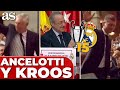 HOMENAJE de FLORENTINO PÉREZ a TONI KROOS y CARLO ANCELOTTI | FIESTA REAL MADRID CHAMPIONS