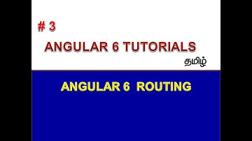 Angular6 Routing | Tamil | USMTECHWORLD