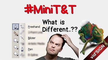 What is Different Freehand, Bezier and Pen Tool #MiniTnT CorelDRAW