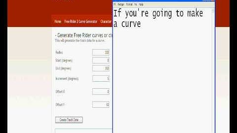 Free Rider 2 Curve Generator Tutorial !!!