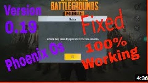 PUBG MOBILE LITE SERVER BUSY PROBLEM SOLVED (0.19.0)
