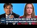 SPIONAGEVORWURF: China-Spitzel im EU-Parlament? So reagiert Maximilian Krah!
