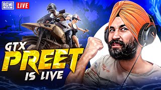 CONQUEROR RANK PUSH : BGMI LIVE | GTXPREET PUBG LIVE