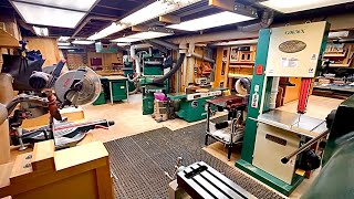 HOW I MOVED ALL THIS HEAVY MACHINERY INTO MY BASEMENT WOODSHOP (through a man door)