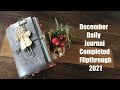 Completed December Daily Journal 2021