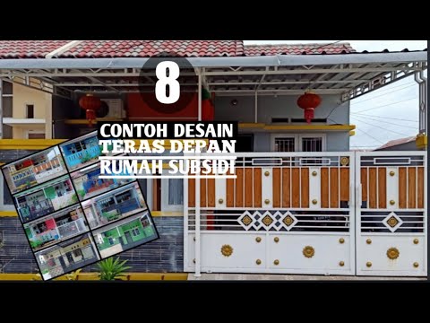 Inilah 8 Desain  Rumah  subsidi  Minimalis Bagian Teras  Depan 