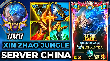 Xin Zhao Wild Rift China - New Season 19 Build Runes  - Gameplay Dawnbringer Xin Zhao