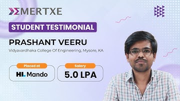 Best Embedded Training and Placement Program | Prashant’s Story placement at HL Mando