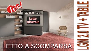 Letto a scomparsa girevole LGM 2.0 #clei