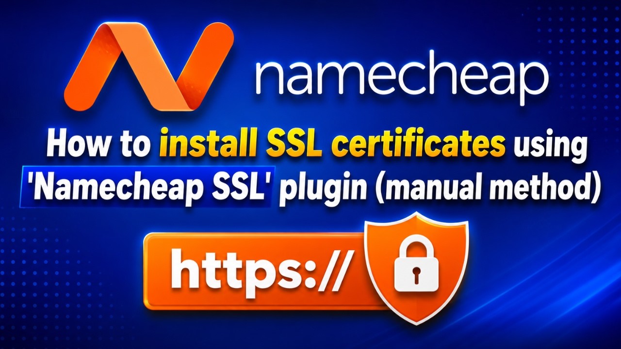 How to install SSL certificates using 'Namecheap SSL' plugin (manual ...