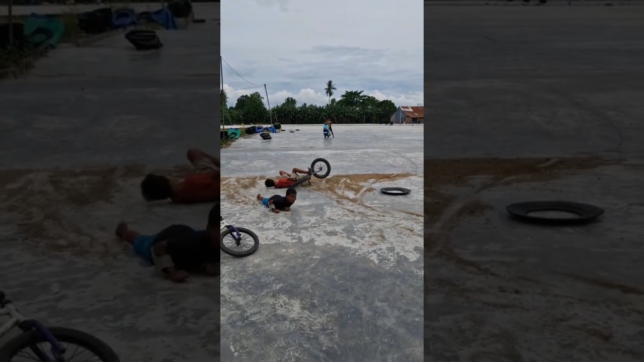 Jatuh dari sepeda 
