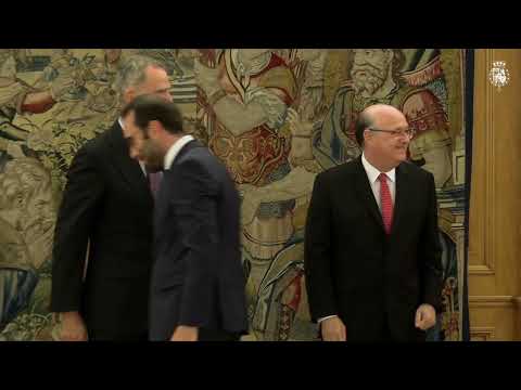 S.M. el Rey recibe en audiencia al Presidente del Banco Interamericano de Desarrollo, Ilan Goldfajn
