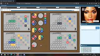 Not so good...can do better still hearing; Azul online board game screenshot 4