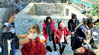 Download Lagu Sheida returns from the hospital, Mola Fishing Mountain Snow | A real day of nomadic life👩‍🦯💔🐟 MP3