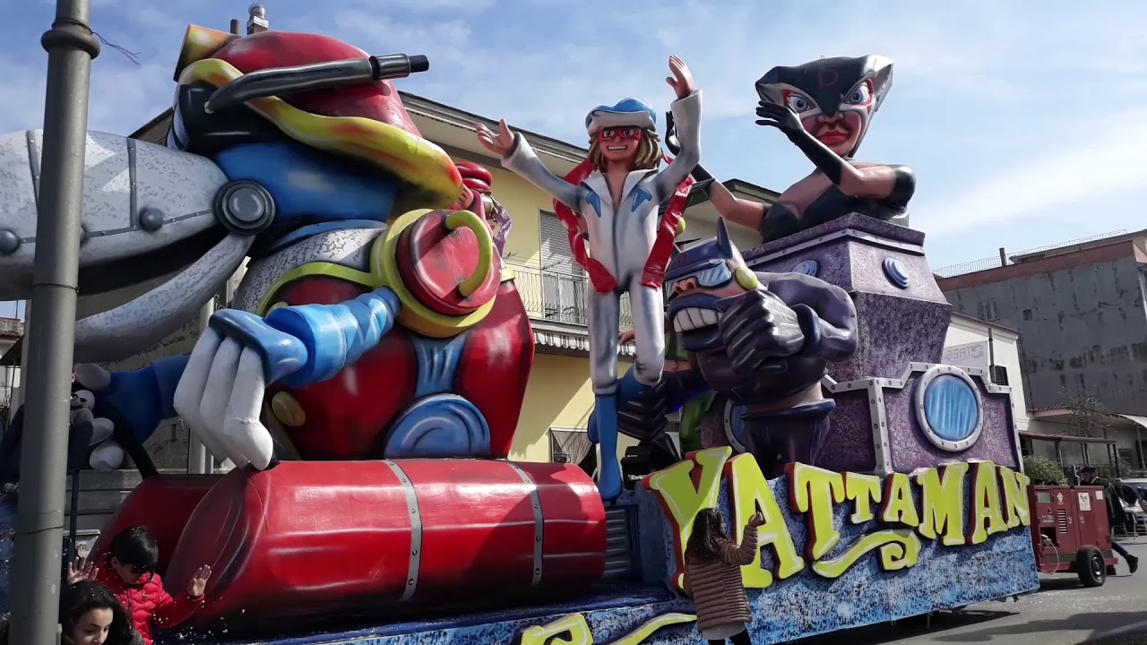 Carnevale di Saviano 2020, seconda sfilata [posizionamento dei carri sul circuito]