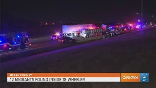 12 migrants found in stolen tractor-trailer in Bexar County