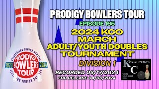 PRODIGY BOWLERS TOUR  2024 KCO March Adult/Youth Doubles Tournament Division 1