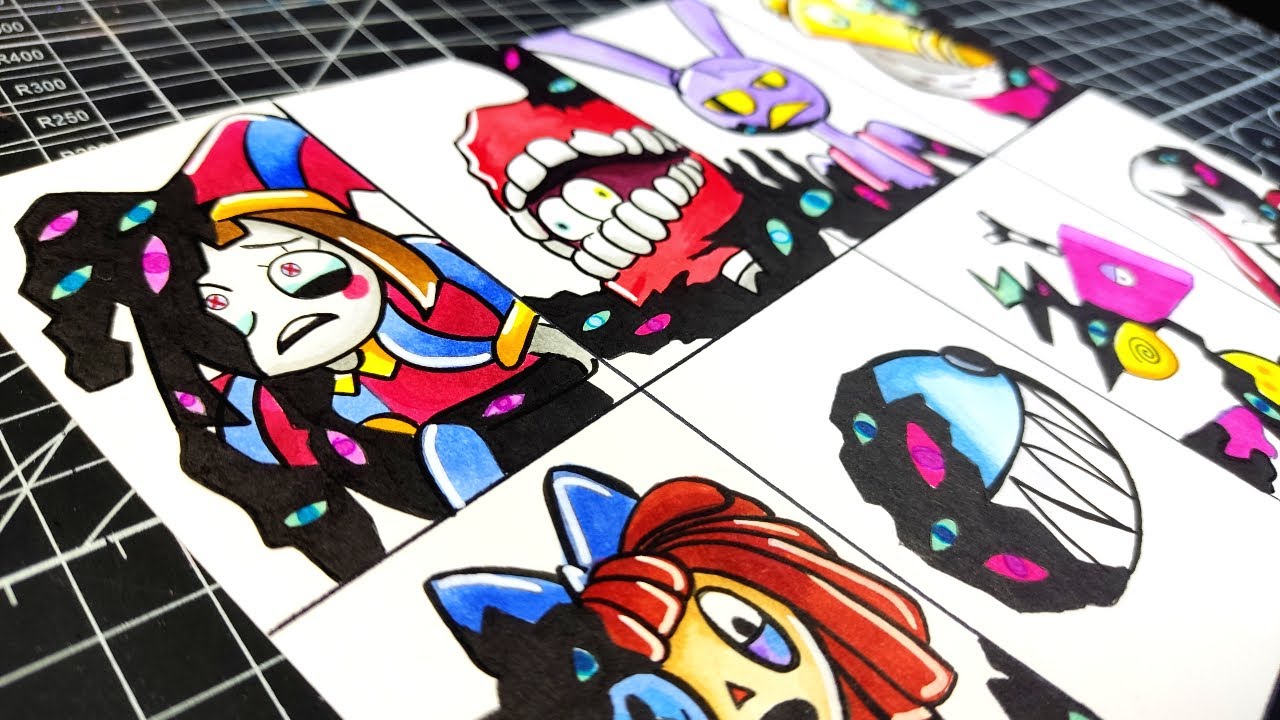 COMO DIBUJAR THE AMAZING DIGITAL CIRCUS pero son CORRUPTOS / ABSTRAIDOS