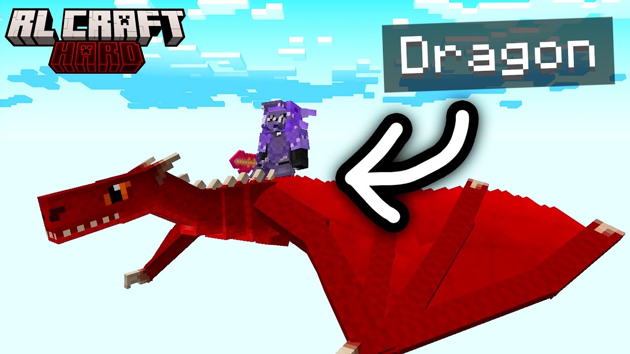 J'ai APPRIVOISÉ un DRAGON en HARD sur RLCraft.. #30 - YouTube