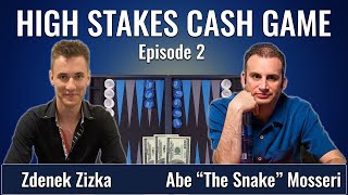 High Stakes Backgammon Cash Game Ep 2: Zdenek Zizka vs Abe "The Snake" Mosseri