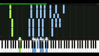 Rolling Stones - Wild horses [Piano Tutorial] Synthesia | passkeypiano