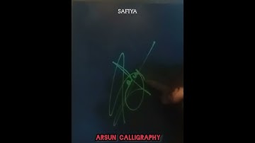 safiya signature by arsun calligraphy