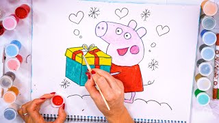 Peppa Pig Art Party! Creative Water Drawing Activities For Kids
