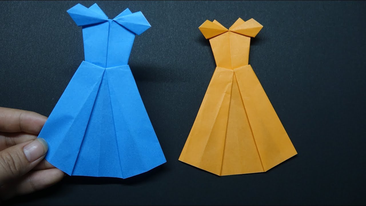 How To Make A Paper Dress ? Easy Paper Crafts - DIY - YouTube