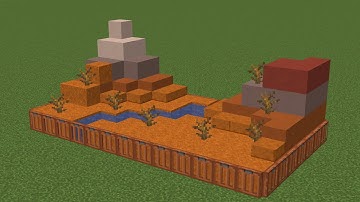 how build mini mesa biome in minecraft