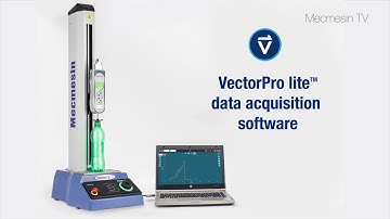 Top-load testing PET bottles with the MultiTest-dV and VectorPro  Mecmesin