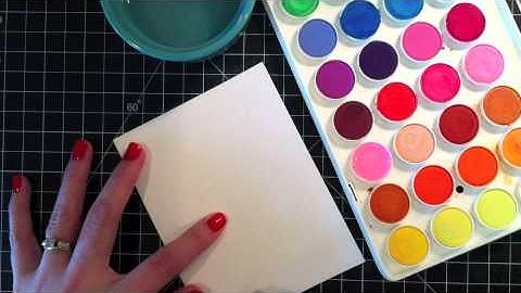 Emboss Resist with Watercolors