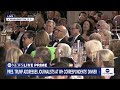 Trump speaks at rescheduled White House Correspondents' Dinner