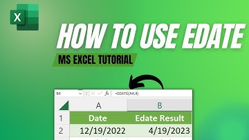 How to use the Excel EDATE Function