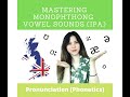 Mastering 12 vowel sounds in ipa monophthong in burmese  zoeii english education