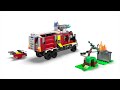 Video: LEGO® 60374 CITY Ugunsdzēsēju komandcentra auto