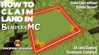 How to Claim Land in BendersMC in Minecraft PE | Land Claim Commands | How To Subdivide Claim 2023 |