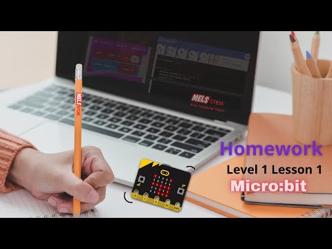 Micro:bit || CT Level 1Lesson 1A HOMEWORK ||