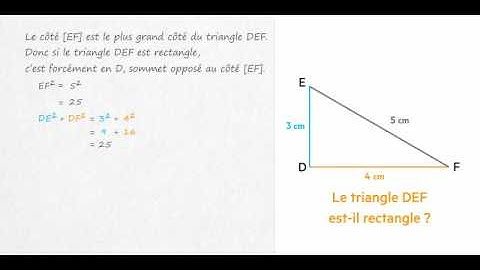 Pythagore   Démontrer qu